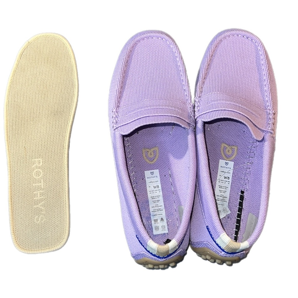 EUC $159 Rothy's The Driver Soft Loafer Slip-On Orchid Purple Size 8 - Picture 11 of 12